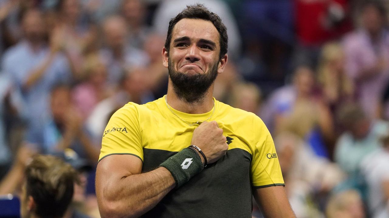 Matteo Berrettini made the semi-finals of the 2019 US Open, in a remarkable rise from unknown to top rising star. (Photo by Kena Betancur / AFP)