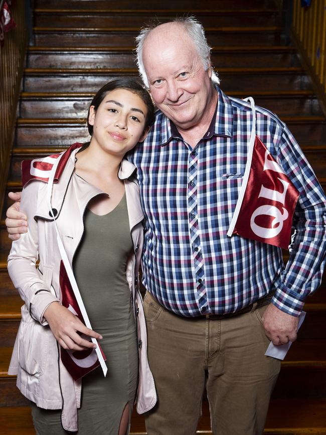 State of Origin: The Musical! Premiere, Princess Theatre Woolloongabba. Isabella Rasey and Peter Rasey. 30.11.2019 - Picture: Renae Droop/RDW Photography