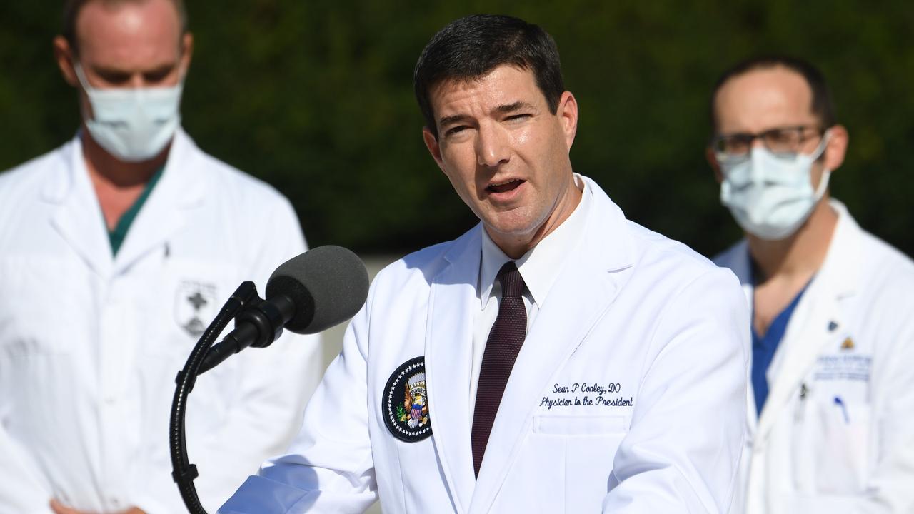 White House physician Sean Conley. Picture: Saul Loeb/AFP