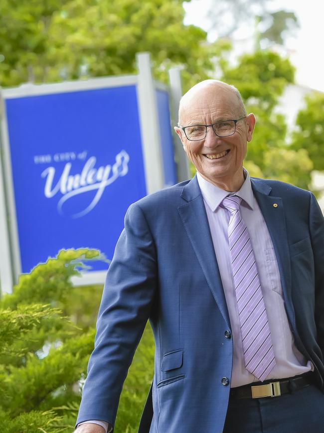 Unley Mayor Michael Hewitson. Picture AAP/Roy Vandervegt