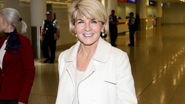 Minister for Foreign Affairs Julie Bishop is expected to quit. Picture: Richard Hatherly