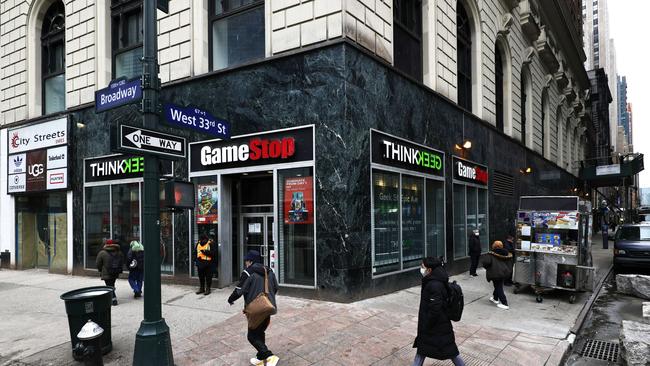 GameStop is in the middle of a pitched battle. Picture: AFP