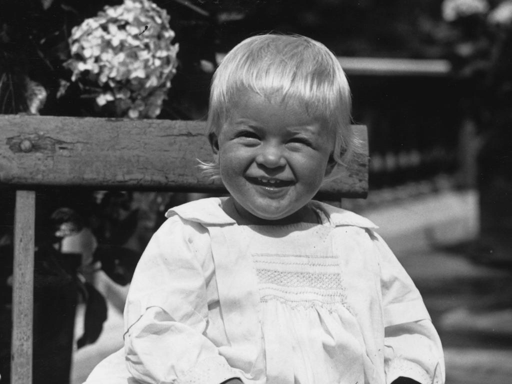 Prince Philip, as a toddler in July 1922, had a difficult childhood. Picture: Hulton Archive/Getty Images