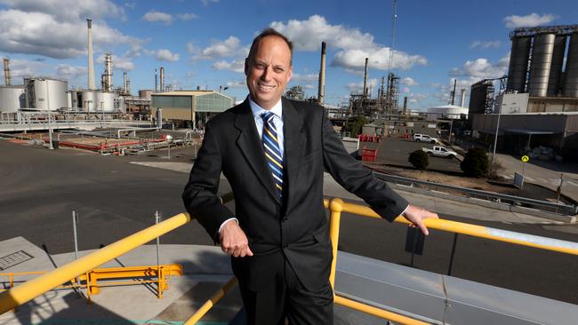Viva Energy chief Scott Wyatt at the Geelong refinery.