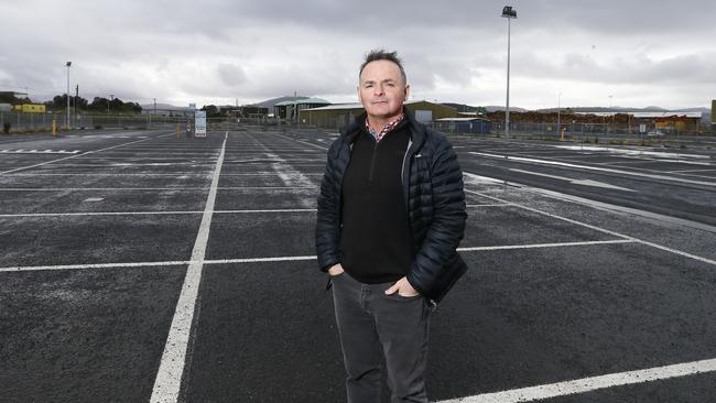 Franklin MP, David O'Byrne, is concerned about the rate of progress at Macquarie Point after a proposal for a bigger carpark. Picture: MATT THOMPSON