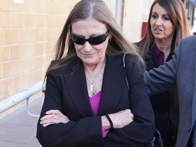 Nursing home employee Dana Maree Gray leaves Burwood Local Court, Sydney, Monday, June 25, 2018. Gray is charged with assaulting an 85-year-old patient. (AAP Image/Ben Rushton) NO ARCHIVING