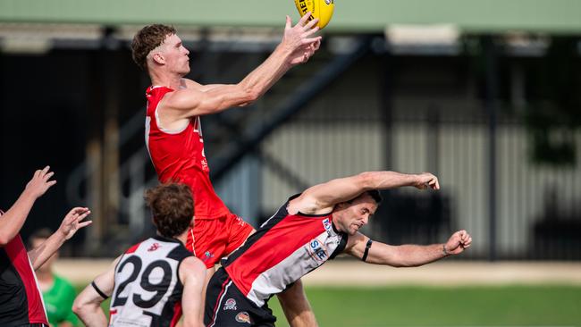 Toby Hutt in the Southern Districts vs Waratah 2023-24 NTFL men's knockout semifinal. Picture: Pema Tamang Pakhrin