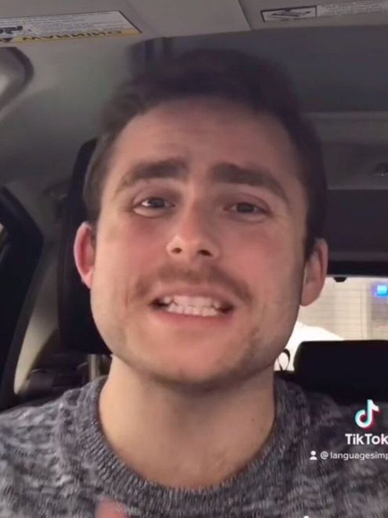 A man has revealed what the English language sounds to non-English speakers. Picture: TikTok/languagesimp