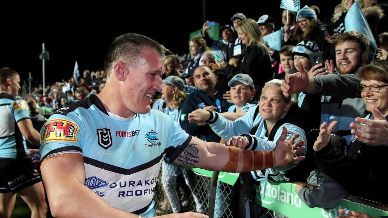 Cronulla's Paul Gallen in his final game with fans