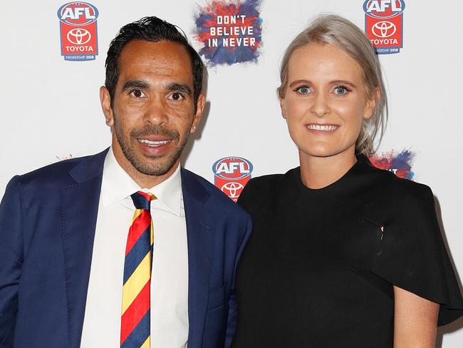 Eddie Betts’ wife Anna Scullie gave birth to twin daughters on Saturday.