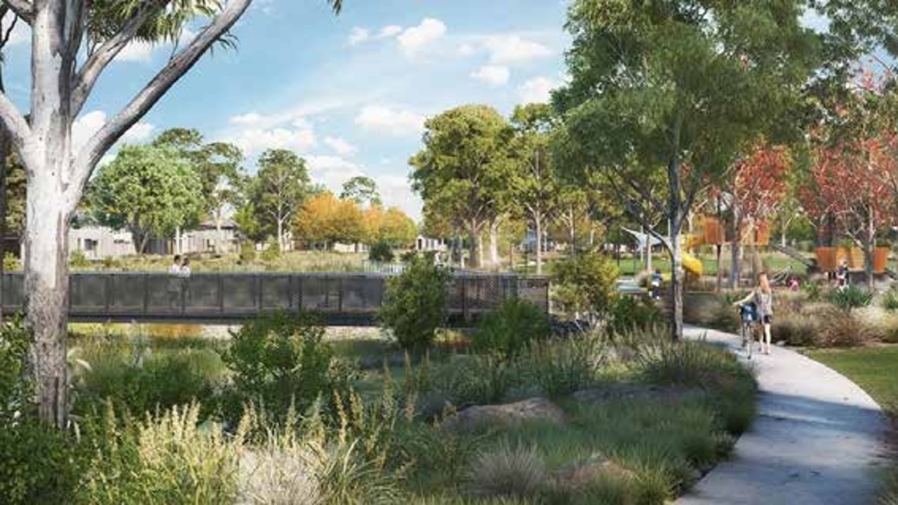 Concept images for the proposed $100m 230-home over-55s lifestyle resort at Murray Bridge. Picture: Clover Green Space