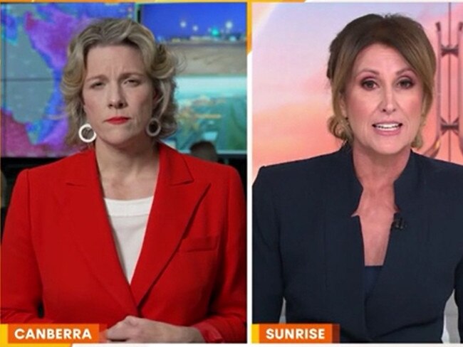 Sunriseâs Nat Barr has lambasted a key government minister live on air over a controversial decision that allowed several rapists on visas to stay in Australia. Picture: Sunrise