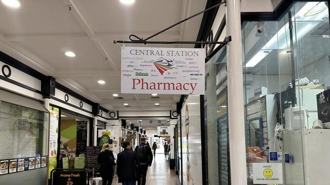 The Central Station Pharmacy on Hindley Street. Picture: Supplied