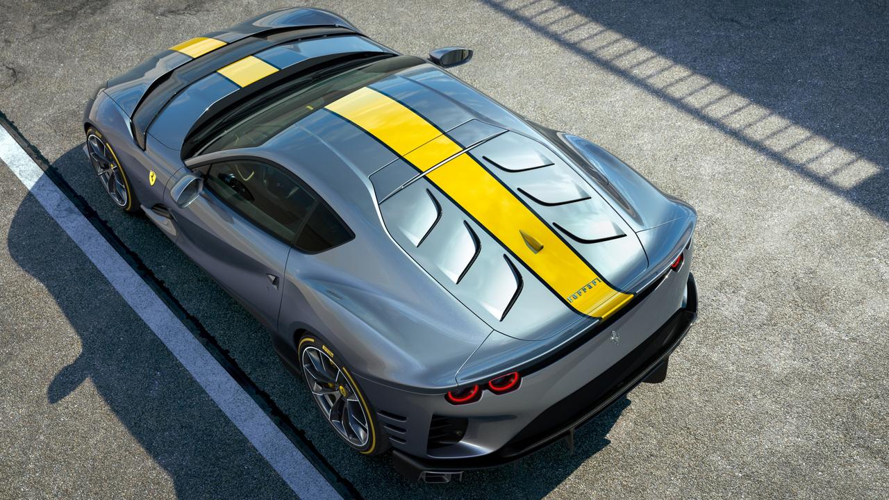 The addition of lots of carbon fibre elements help reduce the car’s weight.