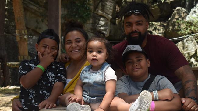 Mother-of-three Ianeta Isaako, pictured with her husband and children.