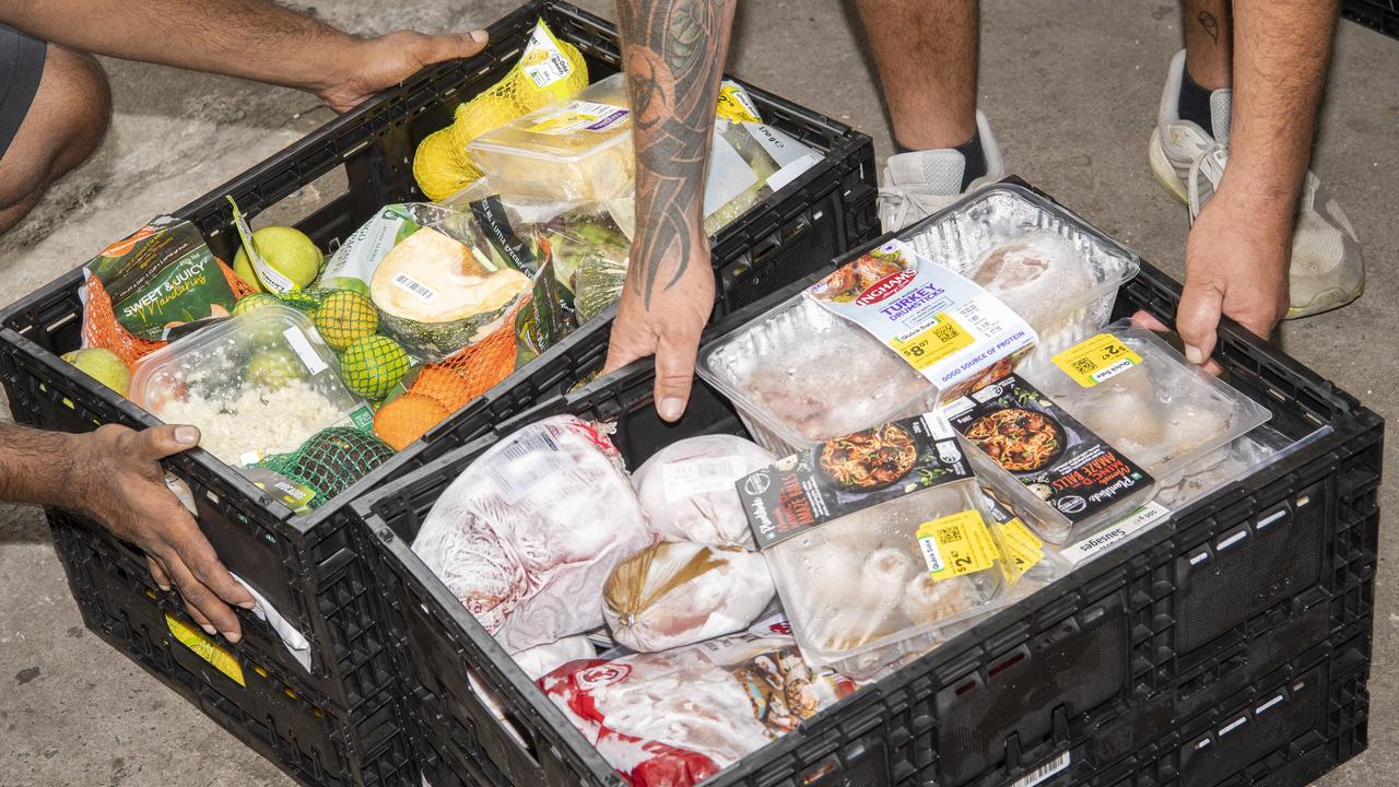 Community Cafe receives food donated from local supermarkets, food rescue networks and other community organisations. Picture: NewsWire/ Monique Harmer