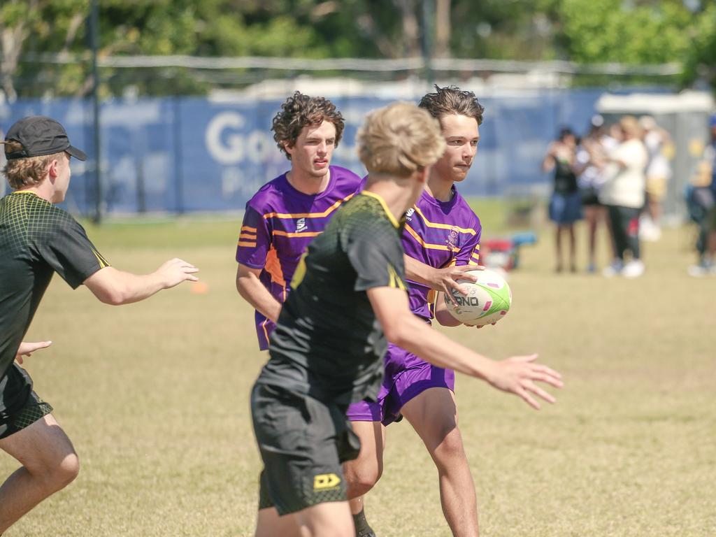 St Laurence's V St Josephs at the 2024 Gold Coast Titans All Schools Touch Football Picture: Glenn Campbell