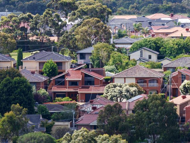 The bold plan would fast-track planning permits for townhouses up to three storeys and strip neighbours of their third party appeal rights. Picture: NCA NewsWire