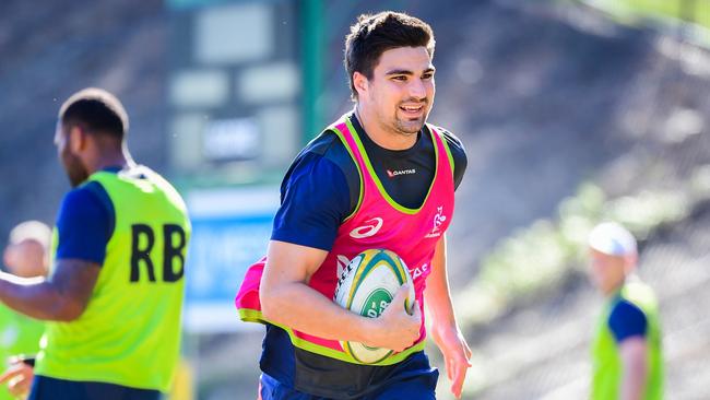 Maddocks at Wallabies training last year. Picture: Rugby AU Media/Stuart Walmsley