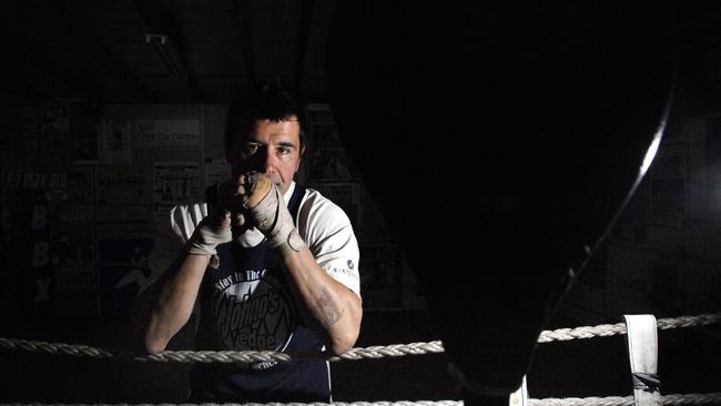 Marc Bargero in his gym at Wyongah on the NSW central coast where he resides.