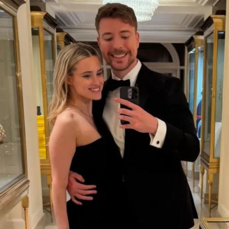 MrBeast admitted he’s borrowing money from his mom to pay for his wedding to Thea Booysen despite being a billionaire. Picture: mrbeast/Instagram
