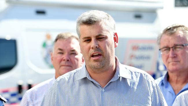 Police Minister Mark Ryan in Townsville. Picture: Shae Beplate.