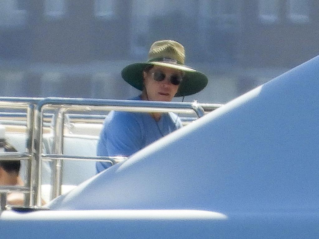 At one point she appeared to let husband Patrick borrow the beloved item. Picture: ©MEDIA-MODE.COM