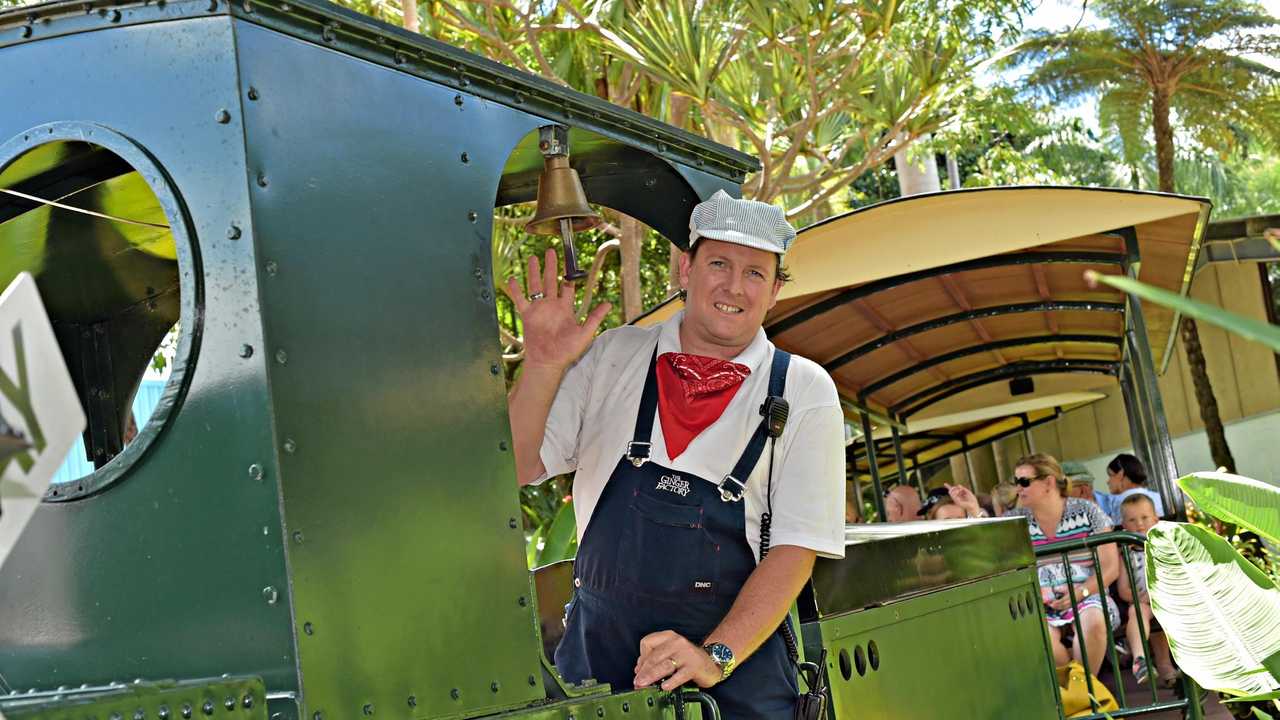 Holiday photos at the Ginger Factory.Train driver Ben Allanson Photo: Warren Lynam / Sunshine Coast Daily. Picture: Warren Lynam