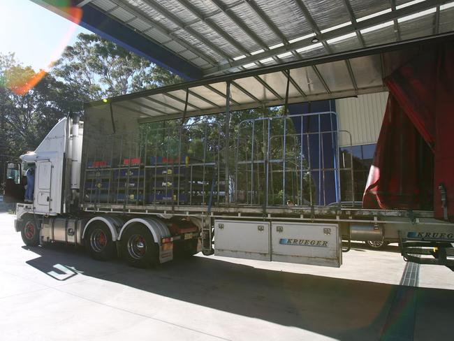 Police swooped on the container which came through Port Botany in May.