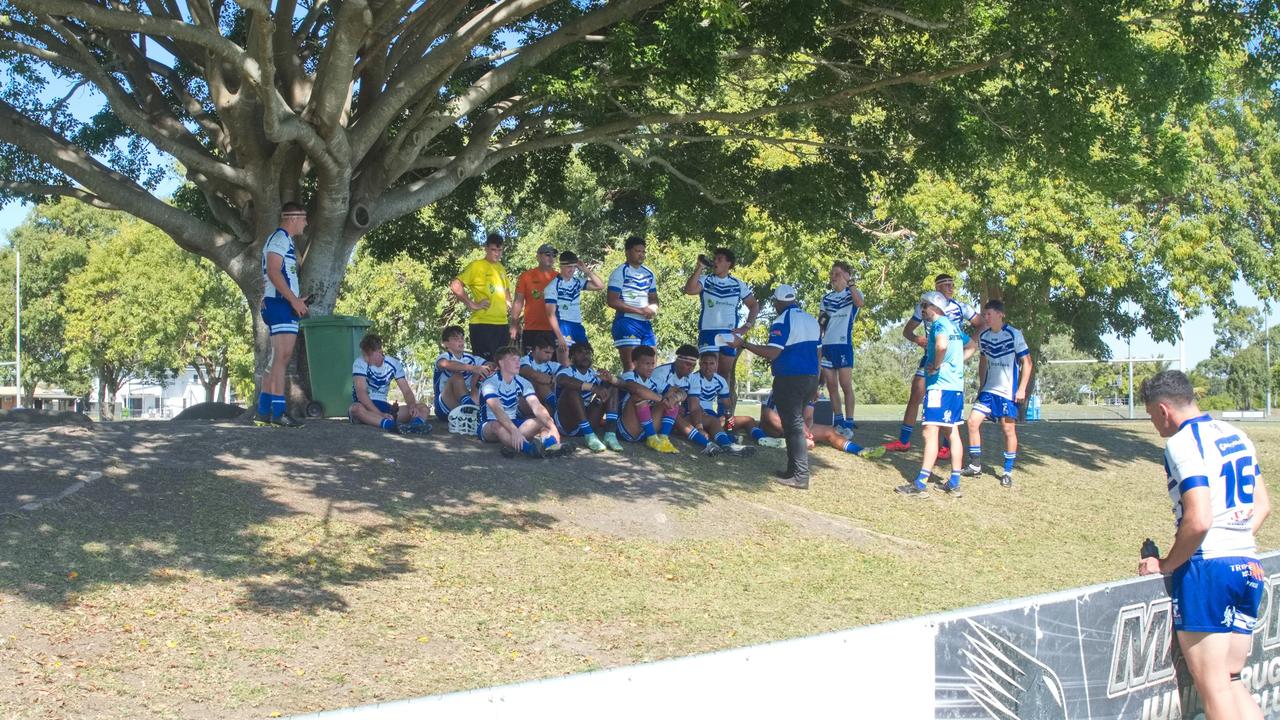 Ignatius Park College and Kirwan State High School teams take on St Brendanâ€™s College Yeppoon teams in Queensland state rugby league semi finals at Mackay on Wednesday, August 24, 2022.