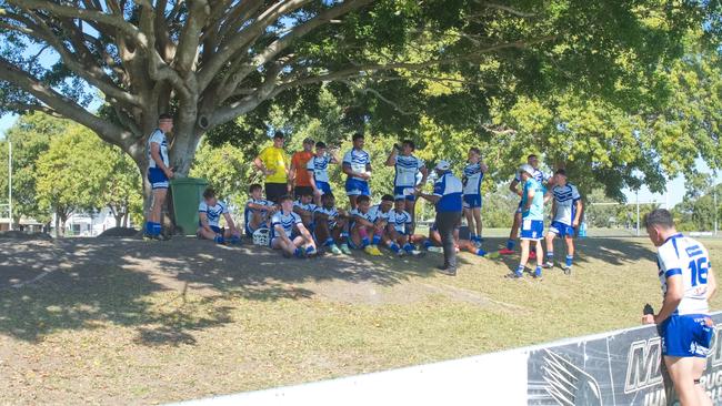 Ignatius Park College and Kirwan State High School teams take on St Brendanâ€™s College Yeppoon teams in Queensland state rugby league semi finals at Mackay on Wednesday, August 24, 2022.