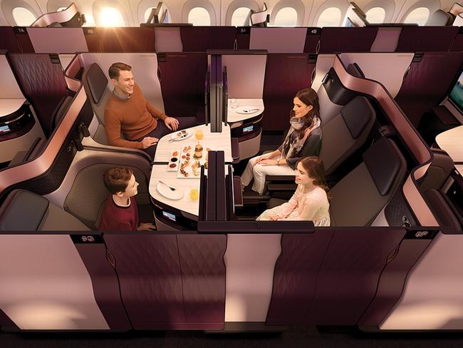 ESCAPE: Aircraft, Cover Story, March 11 -  Qatar Airways, New Business Class Seat, QSuite. Picture: Qatar