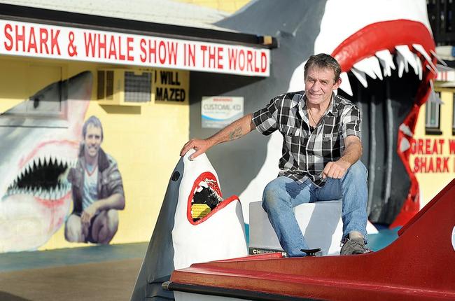 Vic Hislop at the old Shark Show. Picture: Alistair Brightman