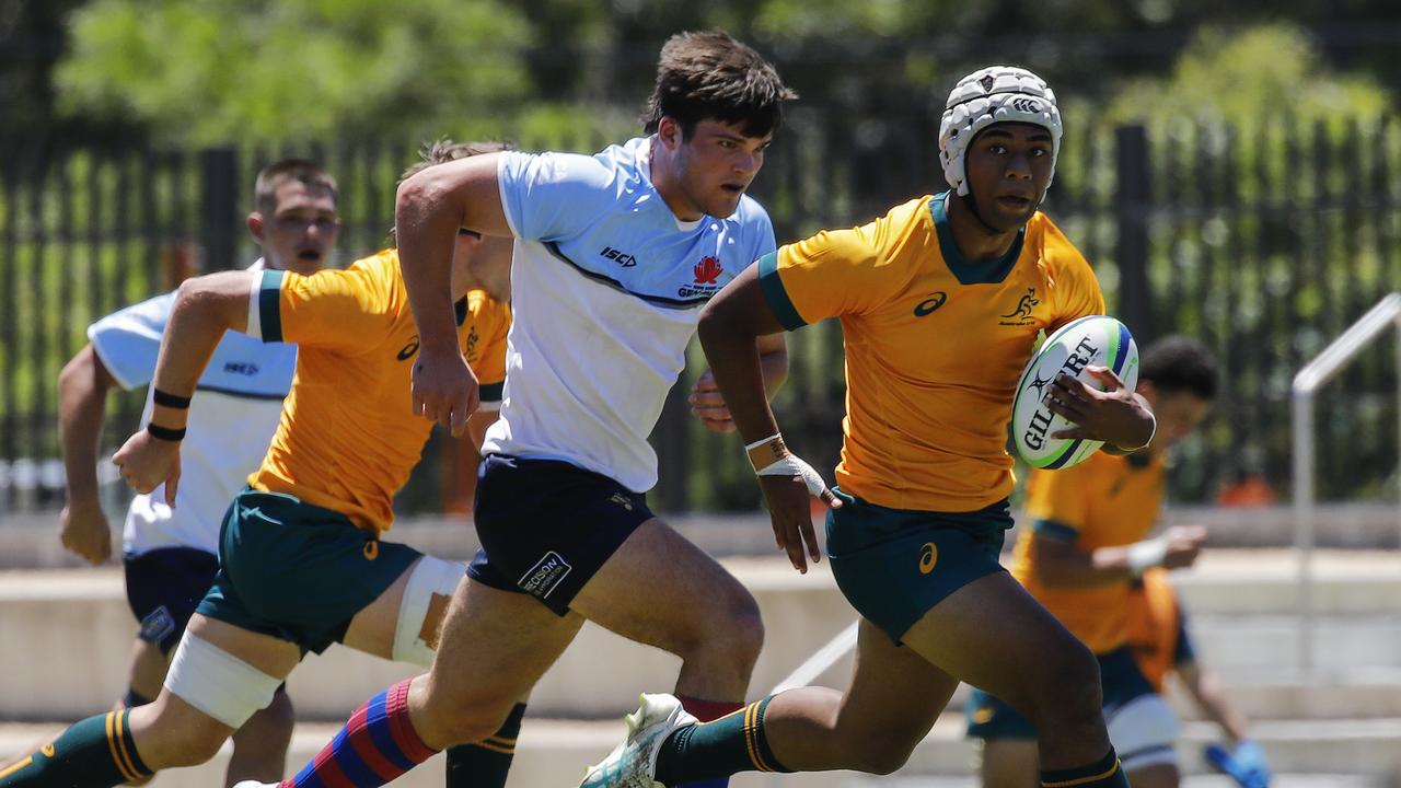 The Australian U16s v NSW Waratahs U17s match was splayed in hot and humid conditions.