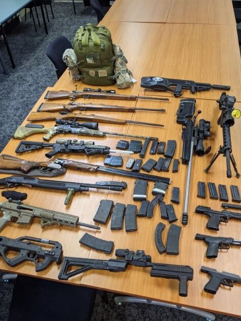 Ammunition allegedly seized from an aircraft in Brisbane.