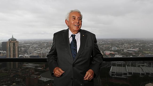 Founder of Meriton Apartments Harry Triguboff pictured on Wednesday in Sydney.