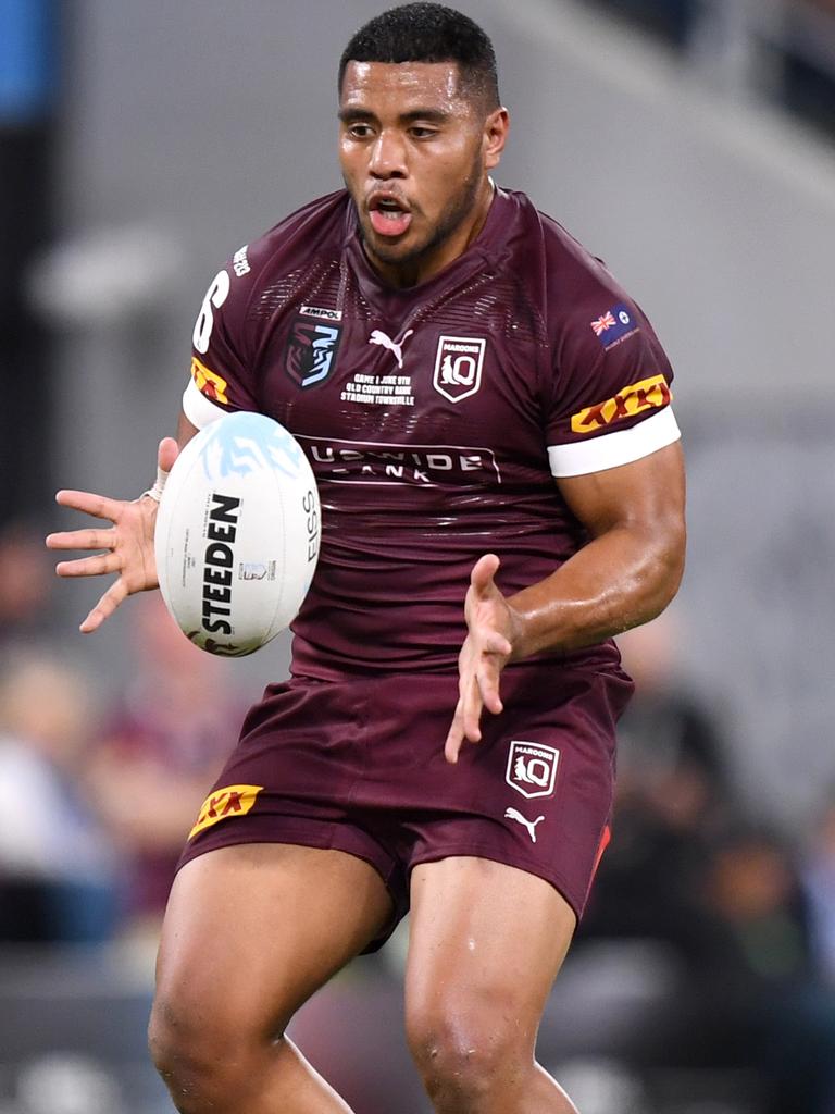 Mo Fotuaika is pushing for a Maroons recall. Picture: NRL Photos