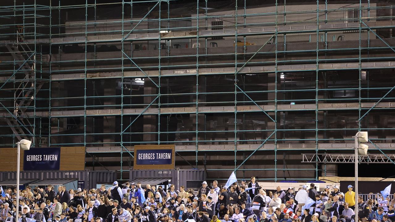 Construction around PointsBet Stadium meant only 12,000 fans saw the Cowboys beat the Sharks in the finals last year. Picture; Mark Kolbe/Getty Images