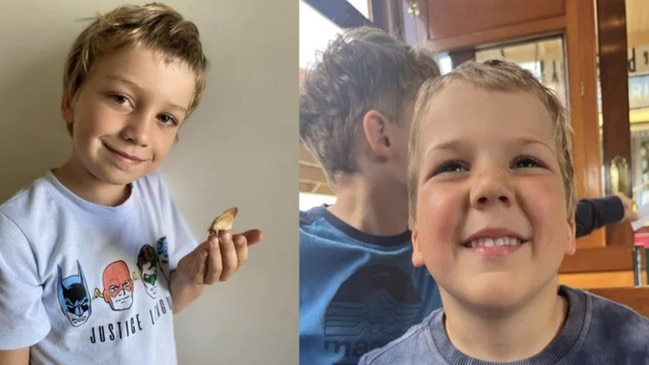 Sonny (left), aged 6, and his cousin Eddie, 4, were unable to be rescued after being thrown from an off-road vehicle into a waterhole. Picture: Supplied