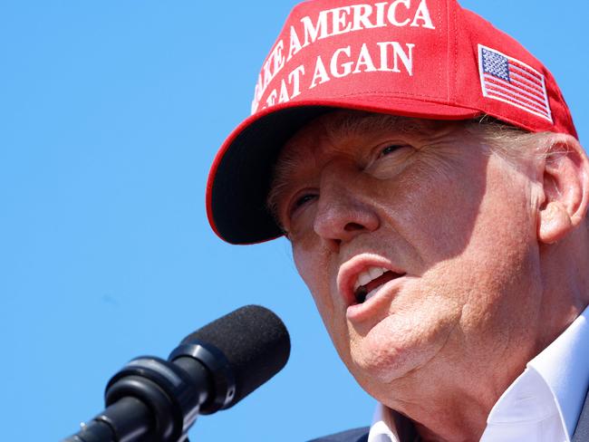 CHESAPEAKE, VIRGINIA - JUNE 28: Republican presidential candidate, former U.S. President Donald Trump speaks during a rally at Greenbrier Farms on June 28, 2024 in Chesapeake, Virginia. Last night Trump and U.S. President Joe Biden took part in the first presidential debate of the 2024 campaign.   Anna Moneymaker/Getty Images/AFP (Photo by Anna Moneymaker / GETTY IMAGES NORTH AMERICA / Getty Images via AFP)