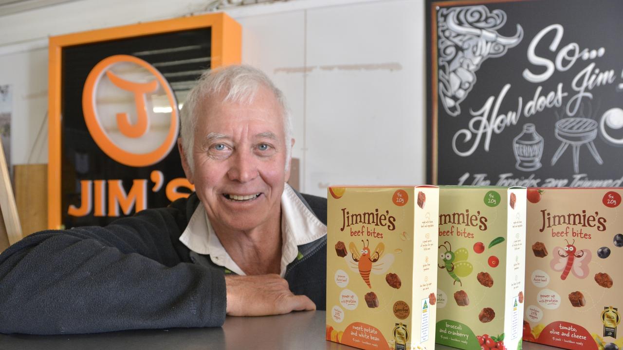 Toowoomba business owner and Jim's Jerky founder, Jim Tanner, has released a range of school lunch snacks called Jimmie's Beef Bites.