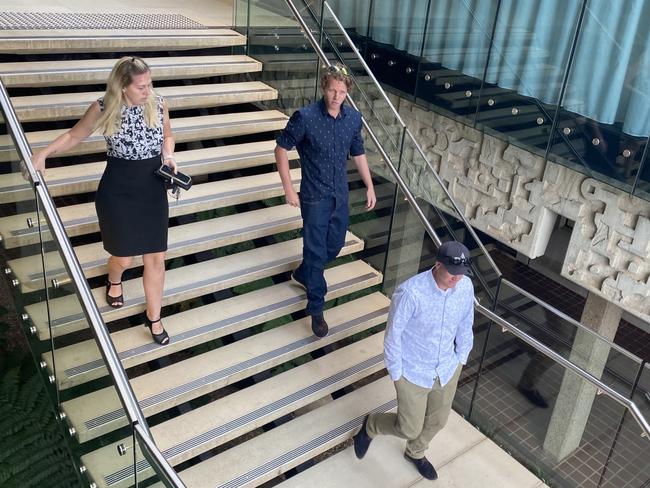 Joshua Michael Miller and Nathan Edward Miller fronted the Townsville Magistrates Court after they ran onto the field on origin night.