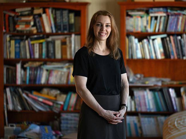 28/1/2025: Dr Jillian Spencer, happy that a gender reassignment drugs  pause has been announced, at her home in Cannon Hill, Brisbane. Spencer was suspended from work in Qld Health for her refusal to do gender reassignment for kids. pic: Lyndon Mechielsen/The Australian