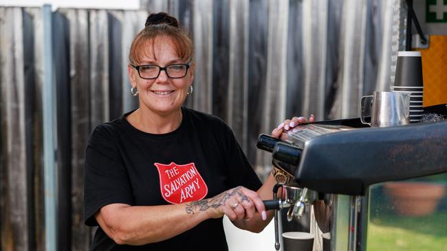 Kellyanne Luke, pictured at Salvation Army Maroubra, was first forced to live on the street at age 15. Now she is a barista. Picture: Justin Lloyd.