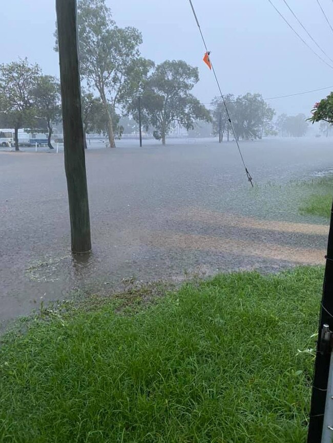 Flash flooding between Home Hill. Photo: Jodie Marsh