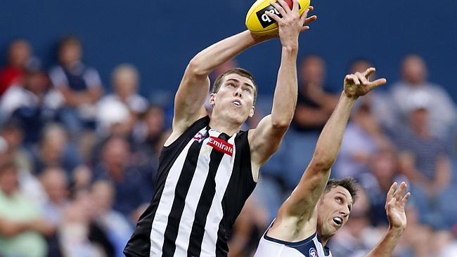 Geelong v. Collingwood at Simonds Stadium.