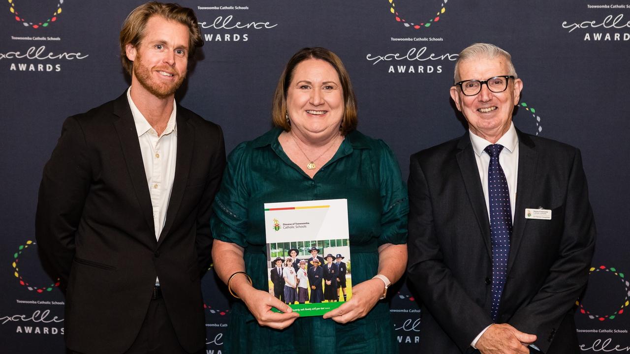 School or Kindergarten Leadership Award recipient Sharon Collins at the 2023 Toowoomba Catholic Awards.