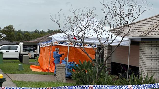 Police have launched a homicide investigation after man was found unresponsive at a Lowood home. PICTURE: Mikaela Mulveney