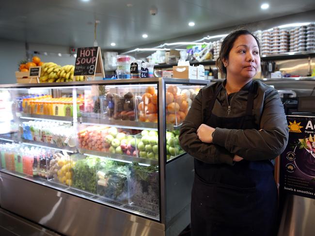 Central Station vendor April Valerio has been waiting for security cameras around her juice store.