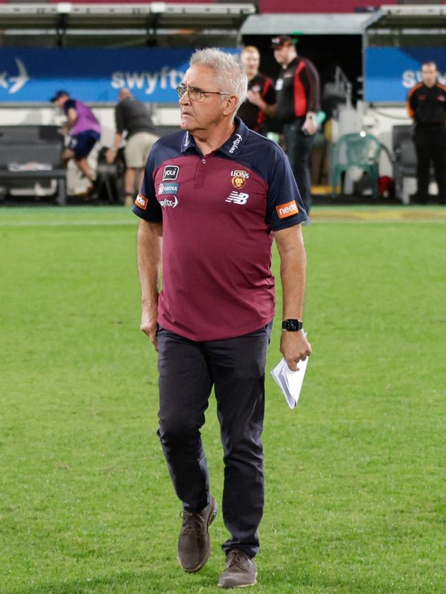 Chris Fagan’s mood was dampened by the Ashcroft injury. Picture: Russell Freeman/AFL Photos